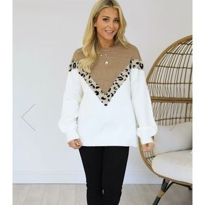 Animal print sweater